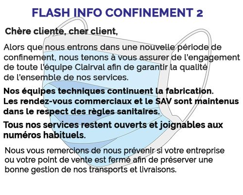 flash info confinement 2 Clairval